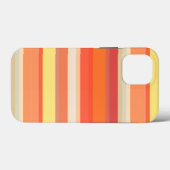 Oranje strepen Case-Mate iPhone case (Achterkant (horizontaal))