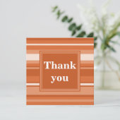 Oranje strepen dank je kaart (Staand voorkant)