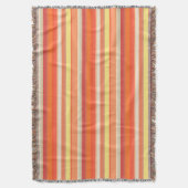 Oranje strepen deken (Voorkant Verticaal)
