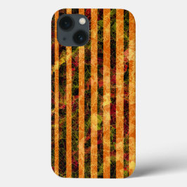 Oranje strepen en krasse vierkanten Case-Mate iPhone case