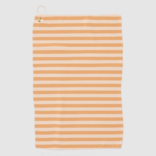 Oranje Strepen Golfhanddoek (Voorkant)