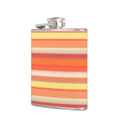 Oranje strepen heupfles (Links)