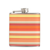 Oranje strepen heupfles (Voorkant)