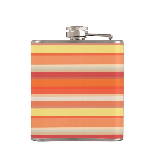 Oranje strepen heupfles (Achterkant)