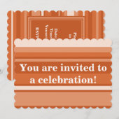 Oranje strepen kaart (Voorkant / Achterkant)