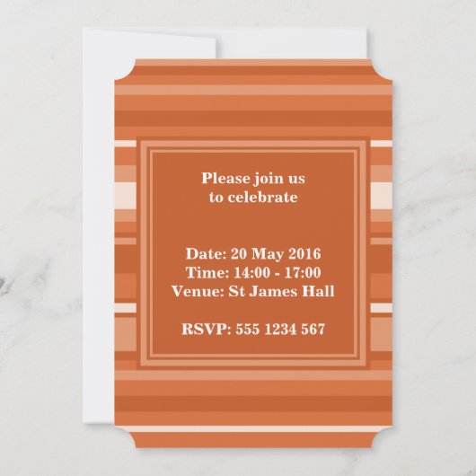 Oranje strepen kaart (Achterkant)