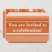 Oranje strepen kaart (Voorkant / Achterkant)