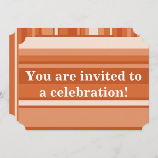 Oranje strepen kaart (Voorkant / Achterkant)