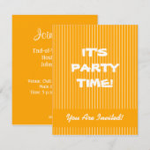 Oranje strepen kaart (Voorkant / Achterkant)