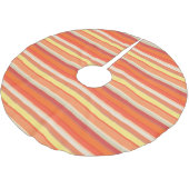 Oranje strepen kerstboom rok (Gekanteld)