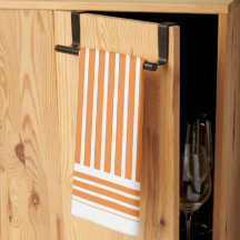 Oranje Strepen Keuken Handdoek