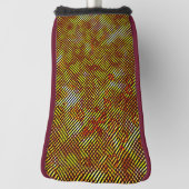 Oranje strepen met flesje golfheadcover (Draai 90)