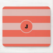 Oranje strepen met licht en donker muismat (Voorkant)