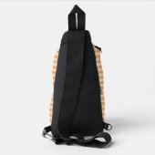 Oranje Strepen Naadloos Patroon Sling Bag (Achterkant)