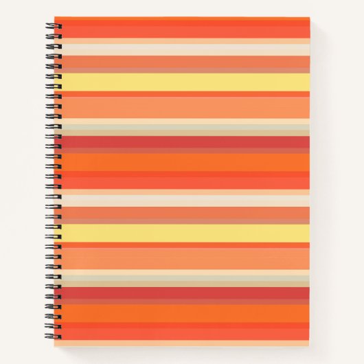 Oranje strepen notitieboek (Voorkant)