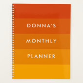 Oranje strepen palet planner (Voorkant)