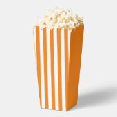 Oranje strepen Popcorn Favor Box Bedankdoosjes (Popped)