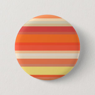 Oranje strepen ronde button 5,7 cm
