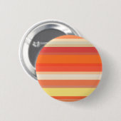 Oranje strepen ronde button 5,7 cm (Voorkant /achterkant)