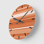 Oranje strepen ronde klok (Hoek)