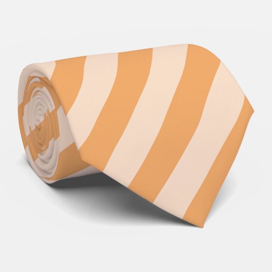 Oranje Strepen Stropdas (Opgerold)