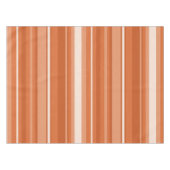 Oranje strepen tafelkleed (Voorkant (Horizontaal))