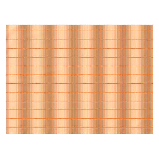 Oranje strepen tafelkleed (Voorkant (Horizontaal))