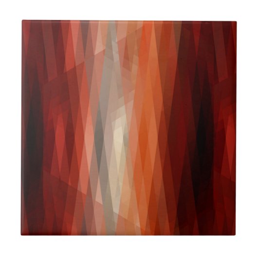 Oranje strepen tegeltje (Voorkant)