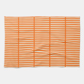 Oranje strepen theedoek (Horizontaal)