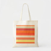 Oranje strepen tote bag (Voorkant)