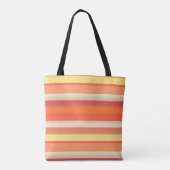 Oranje strepen tote bag (Achterkant)