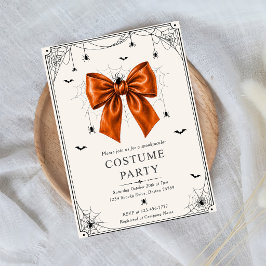 Oranje Striking Halloween Uitnodiging Template