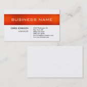 Oranje  Stripe Black White Charming Visitekaartje (Voorkant / Achterkant)