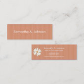 Oranje Stripe mammikaarten Contactkaartje (Voorkant / Achterkant)