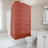 Oranje Stripe Shower Curtain Douchegordijn (In situ)