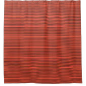 Oranje Stripe Shower Curtain Douchegordijn (Voorkant)
