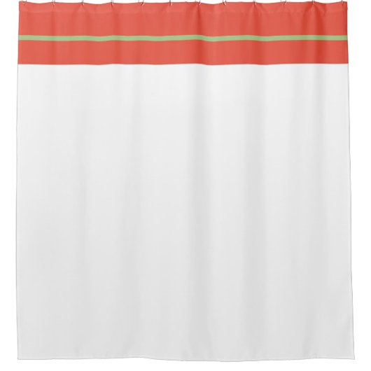 Oranje Stripe Shower Curtain Douchegordijn (Voorkant)