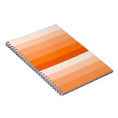 Oranje Stripe spiraal Notitieboek (Rechterzijde)
