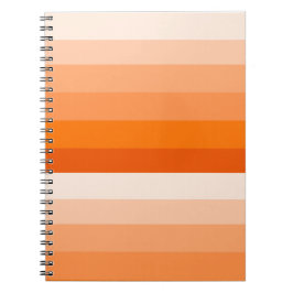 Oranje Stripe spiraal Notitieboek
