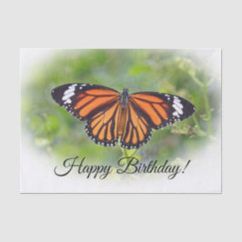  Oranje Striped Butterfly Foto Birthday Tissuepapier