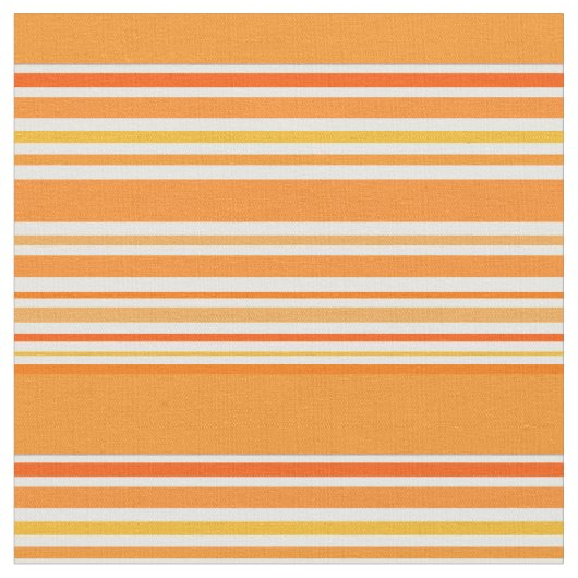Oranje striped Retro Cool Stof (Close Up)