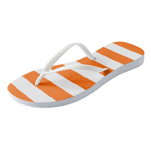 Oranje stripes Teenslippers (Schuin)