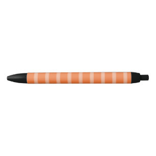 Oranje strippen zwarte inkt pen