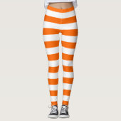 Oranje strips Leggings (Voorkant)