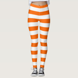 Oranje strips Leggings