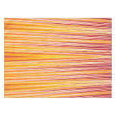 Oranje strips tafelkleed (Voorkant (Horizontaal))