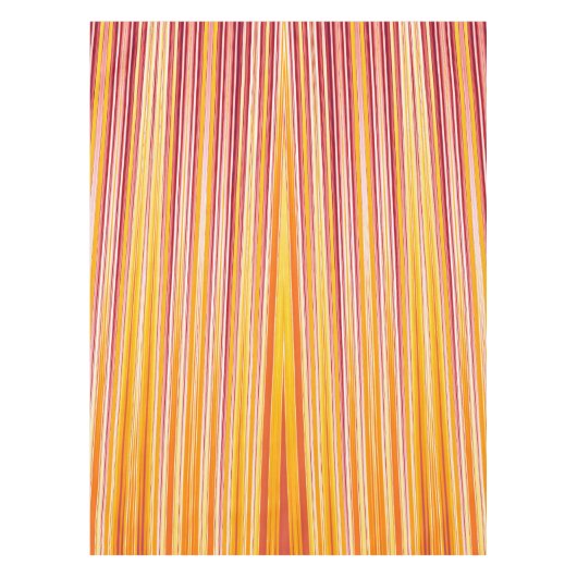 Oranje strips tafelkleed (Voorkant)