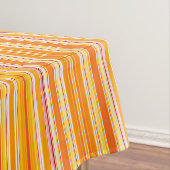 Oranje strips tafelkleed (Voorbeeld)