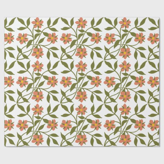 ORANJE STROMEN CADEAUPAPIER (Vlak)