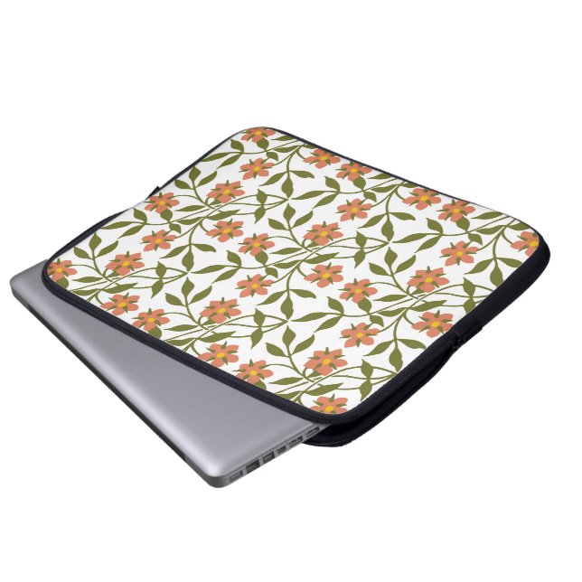 ORANJE STROMEN LAPTOP SLEEVE (Voorkant onderkant)